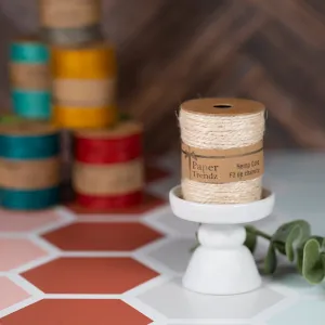 10 Meter Hemp Cord Ribbon - Ivory