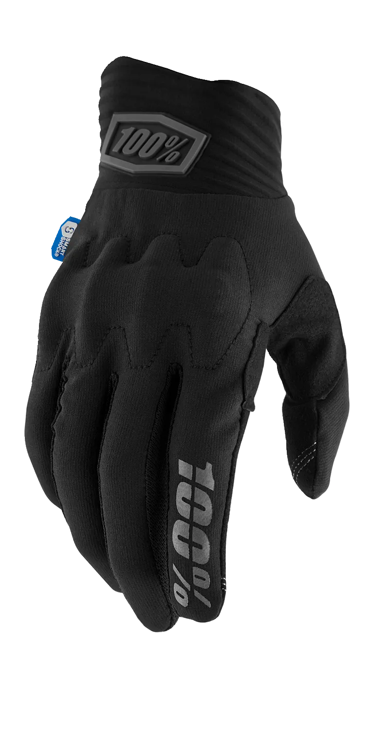 100% Cognito Smart Shock Gloves - Black - Large 10014-00032