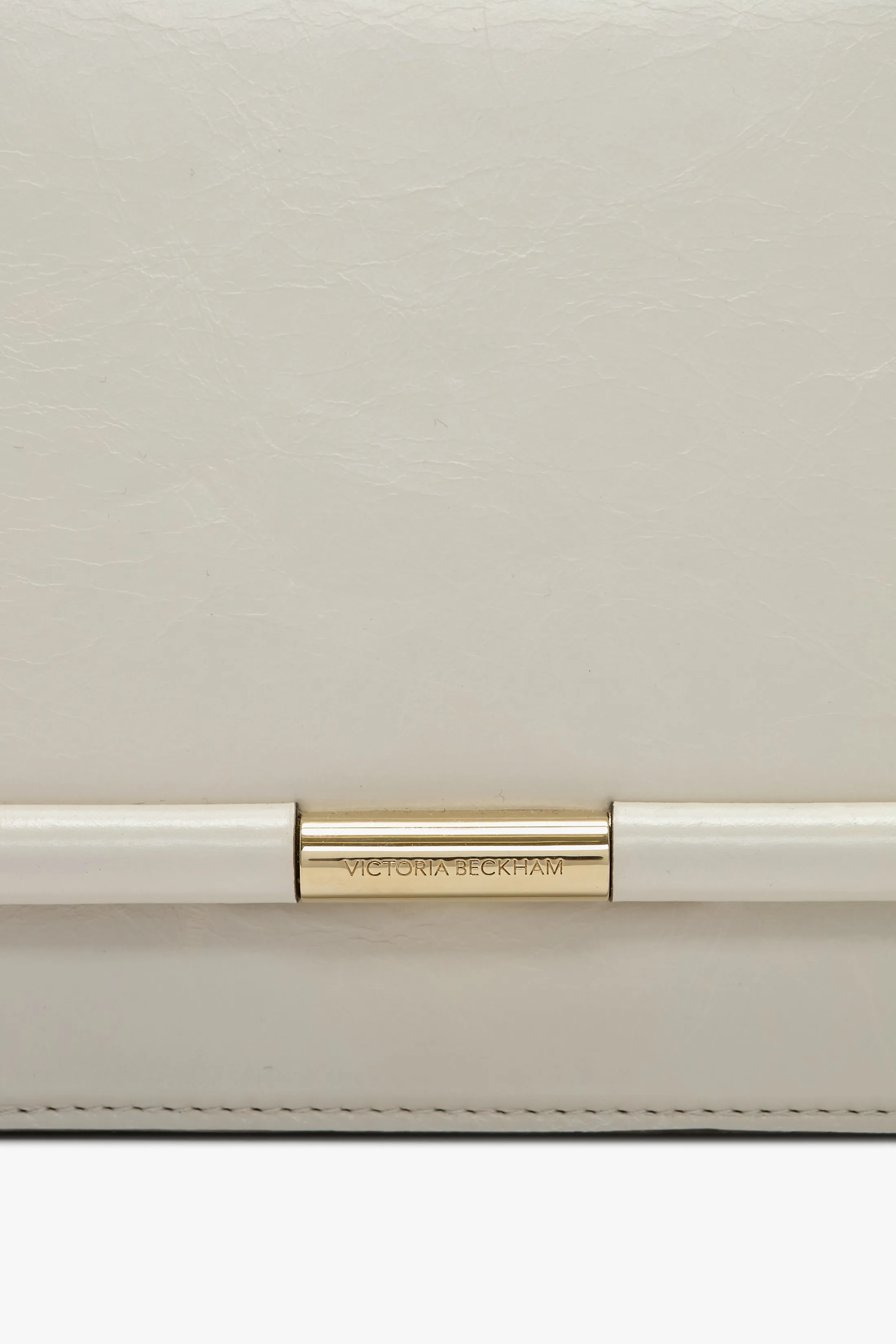 202 Crossbody Bag In Ivory Distressed Leather
