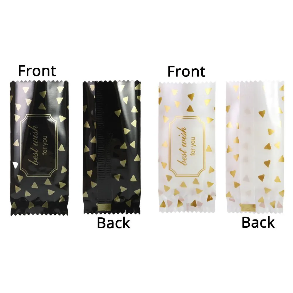 4x9cm Cute Designs Vacuum Heat Seal Storage Bags Open Top Pouches for Candies Sweets with Tear Notch