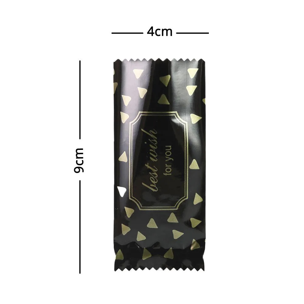 4x9cm Cute Designs Vacuum Heat Seal Storage Bags Open Top Pouches for Candies Sweets with Tear Notch