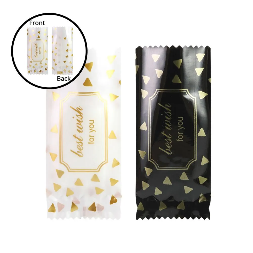 4x9cm Cute Designs Vacuum Heat Seal Storage Bags Open Top Pouches for Candies Sweets with Tear Notch