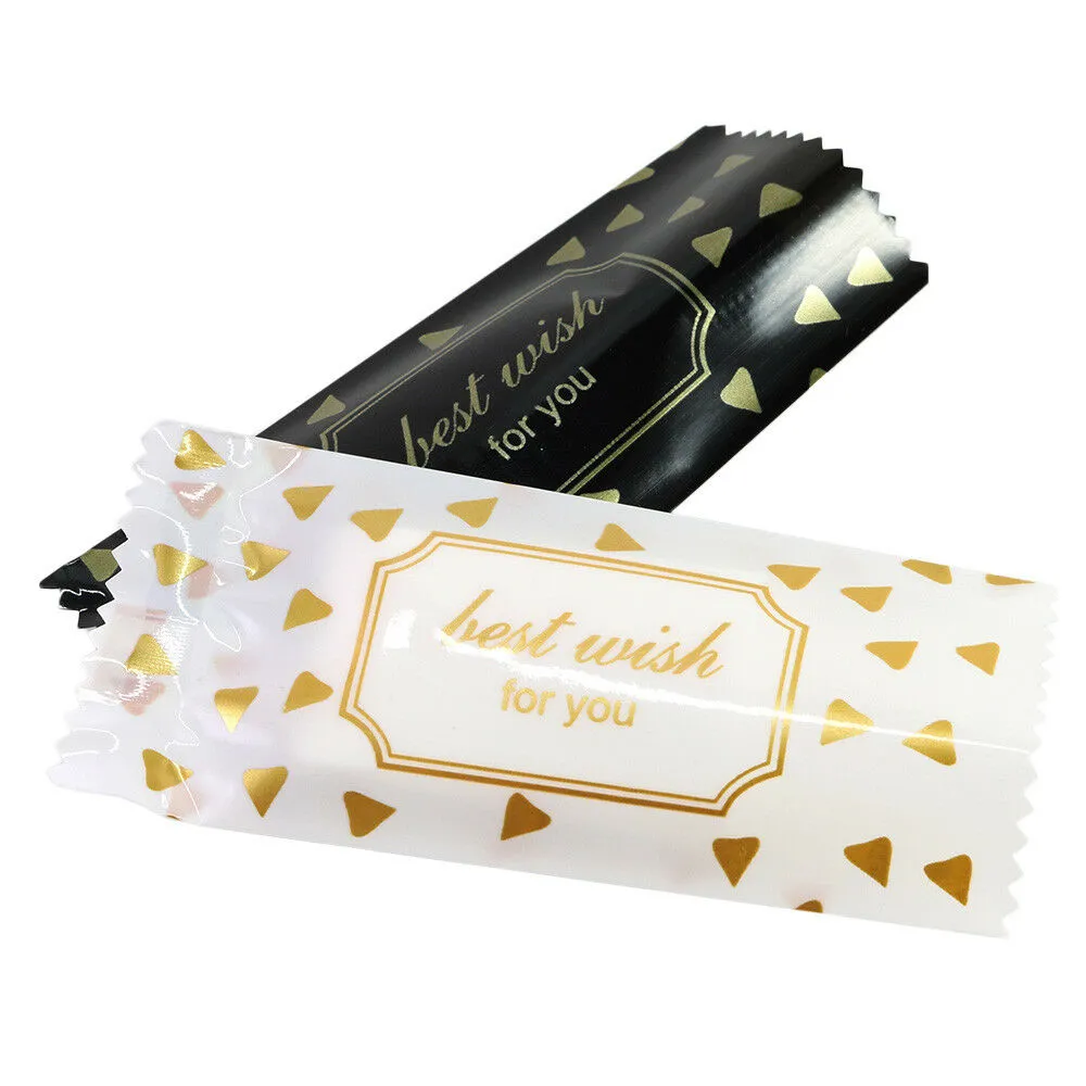 4x9cm Cute Designs Vacuum Heat Seal Storage Bags Open Top Pouches for Candies Sweets with Tear Notch