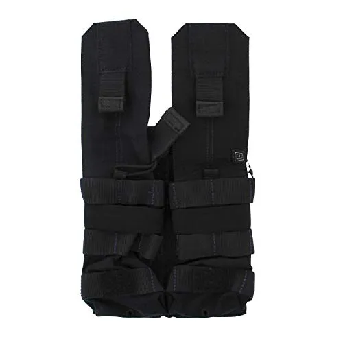 5.11 Tactical AR Double Bungee Mag Pouch, for Two 5.56 Magazines, Non-Slip Pull Tab, Dark Navy, 1 SZ, Style 56157