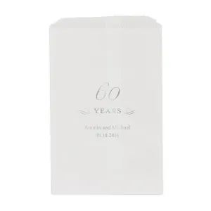 60 YEARS FLAT POCKET STYLE GOODIE BAG