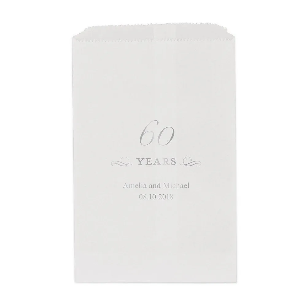 60 YEARS FLAT POCKET STYLE GOODIE BAG
