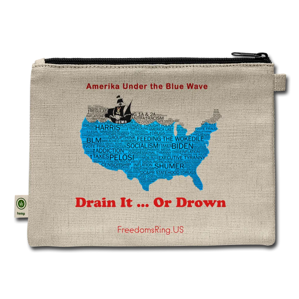 AMERIKA UNDER THE BLUE WAVE - Carry All Pouch