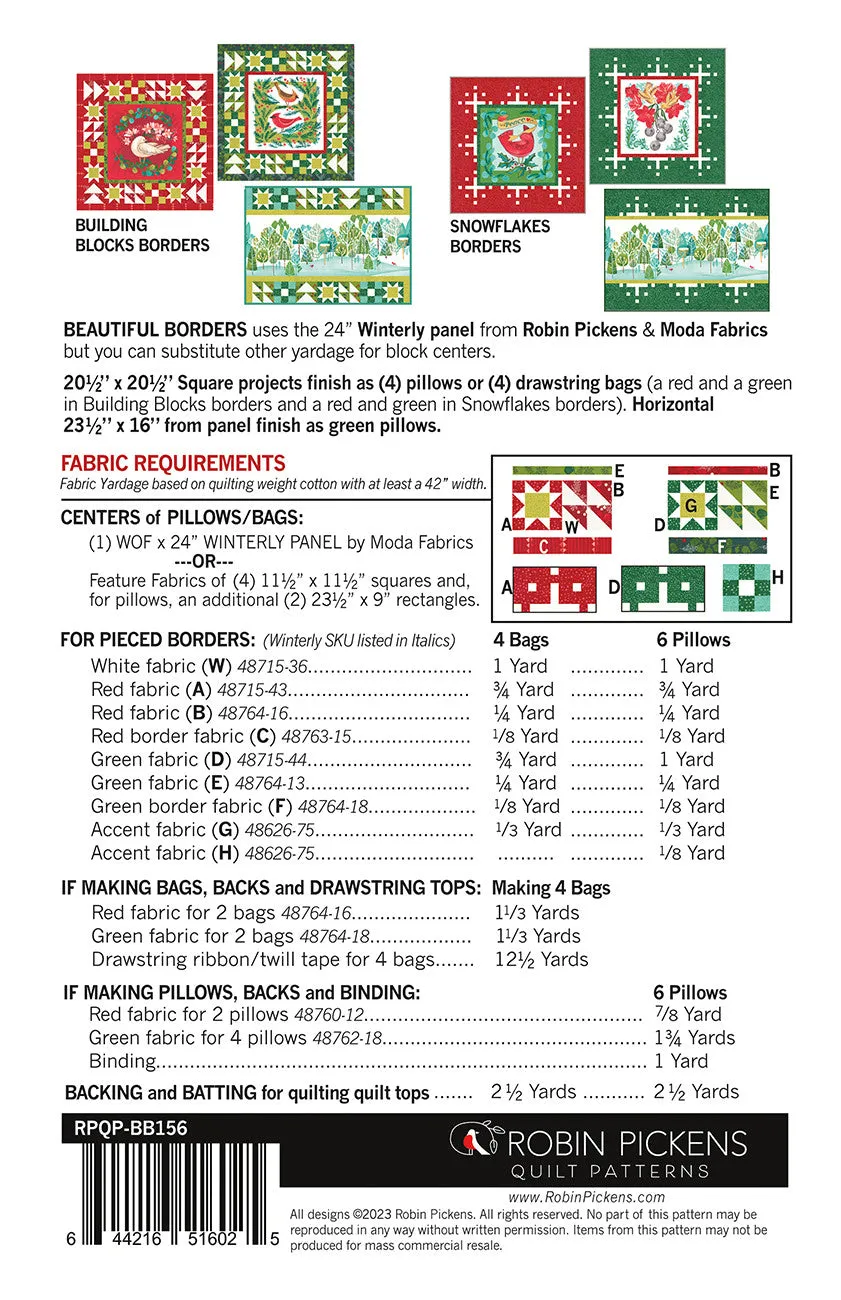 Beautiful Borders for Bags and Pillows Pattern