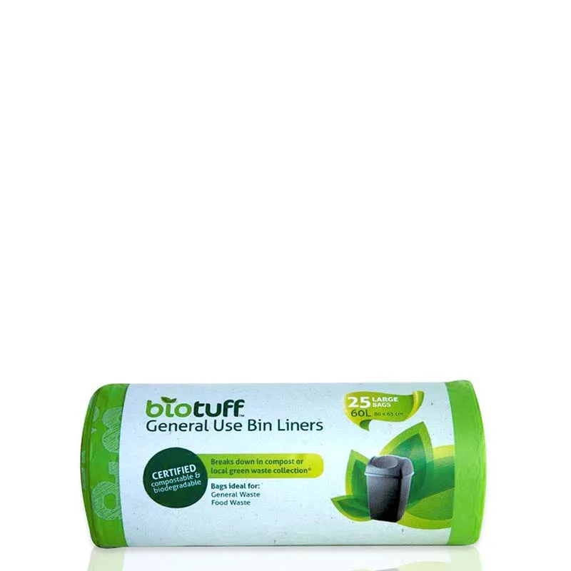 BIOTUFF General Use Bin Liner - LARGE 60L