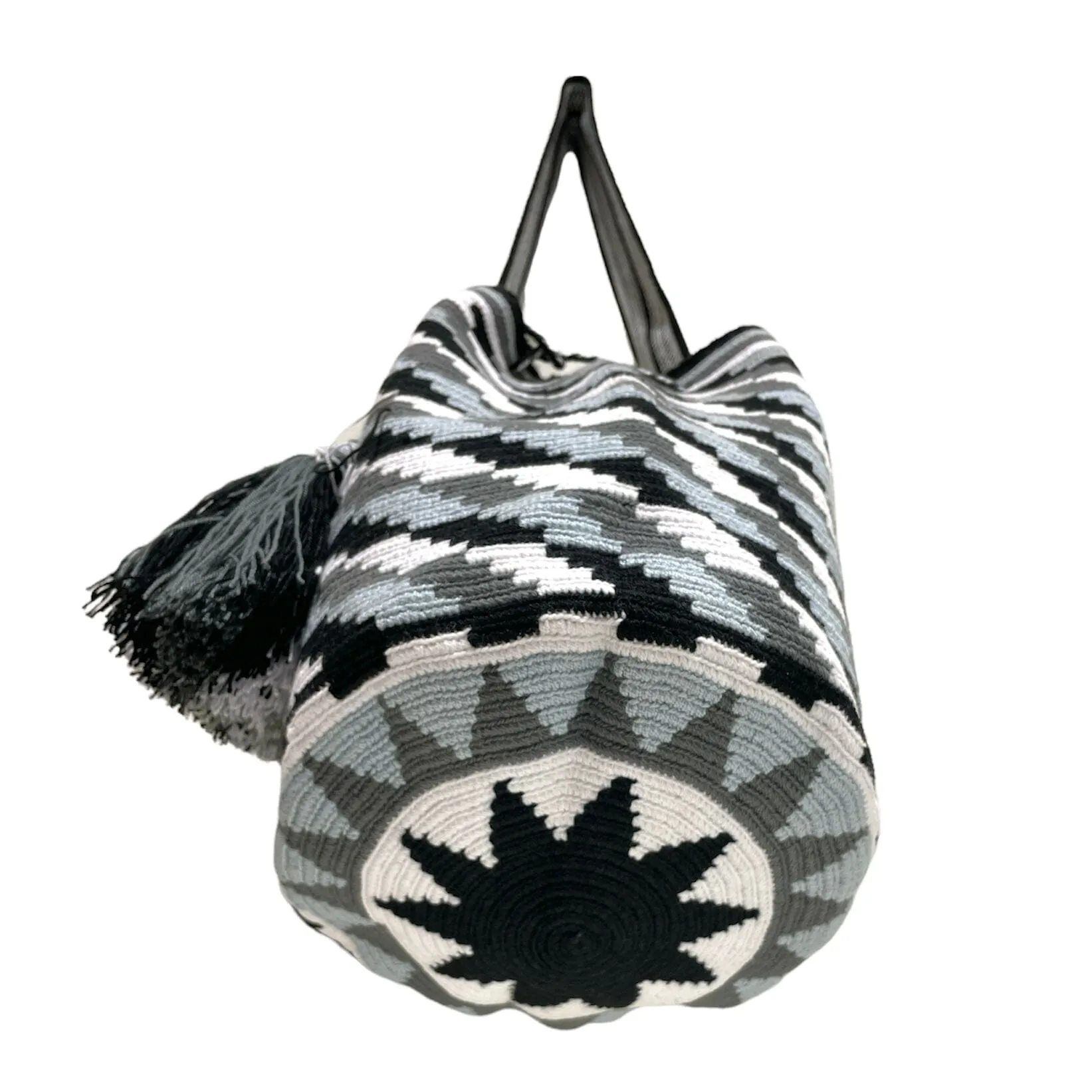 Black & White Bohemian Bags - L