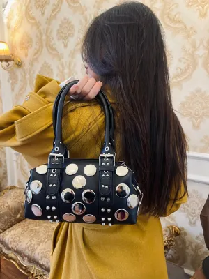 Black Big Studs Bag