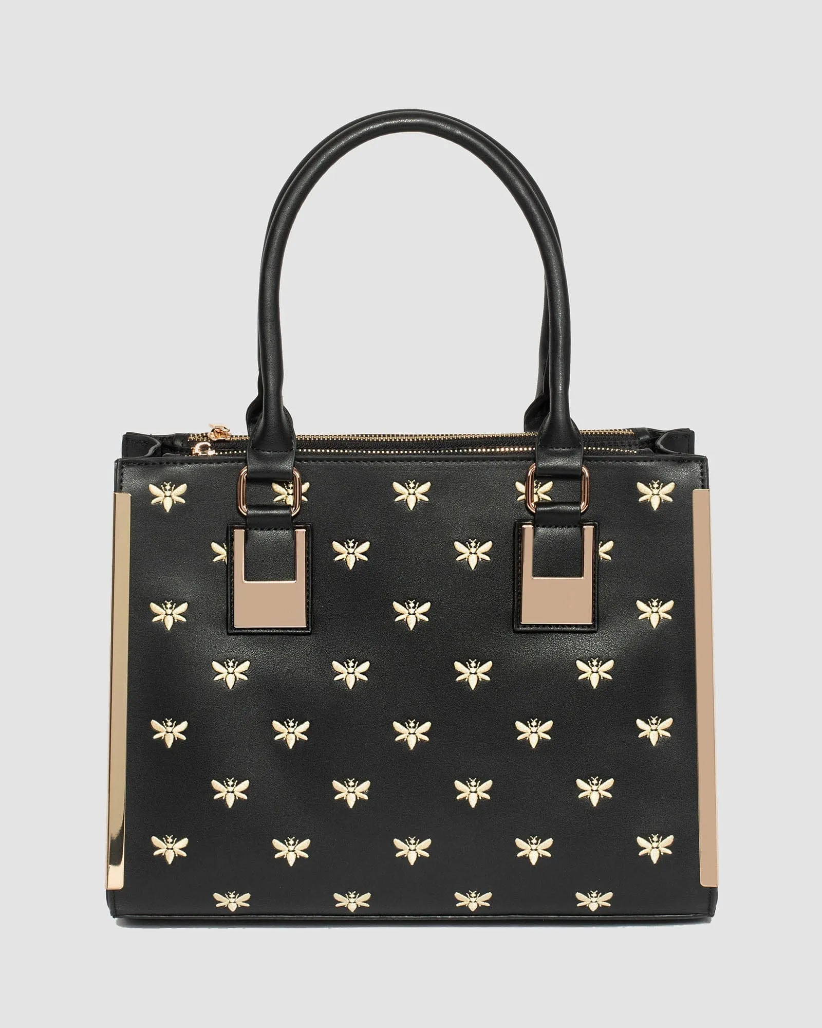 Black Fabiana Embroidered Tote Bag