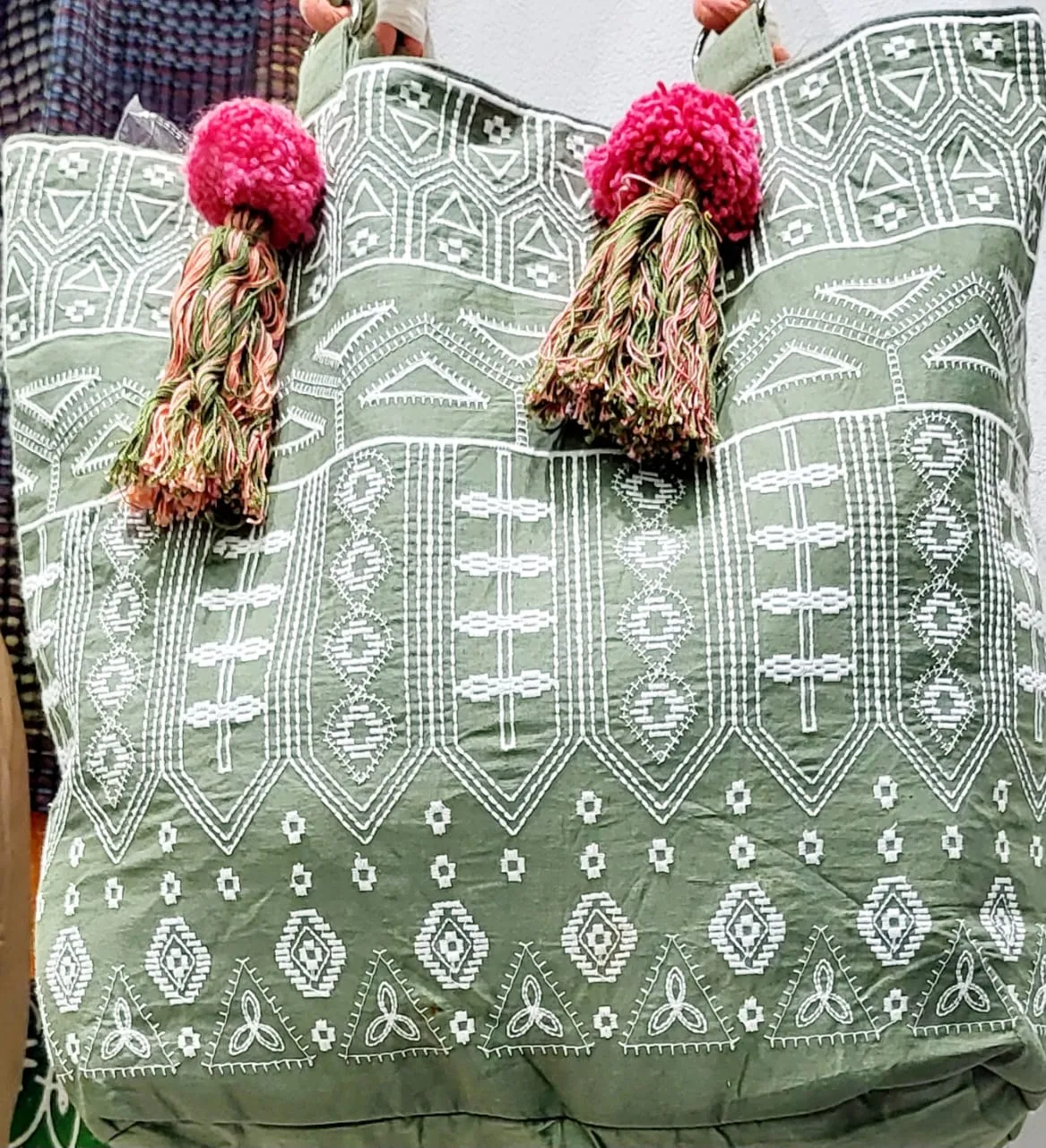 Bohemian large carry tote