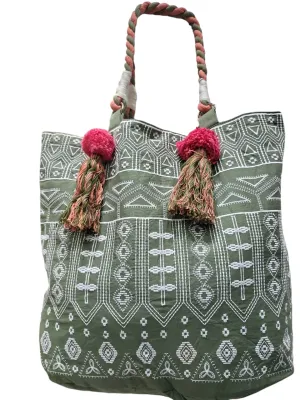 Bohemian large carry tote