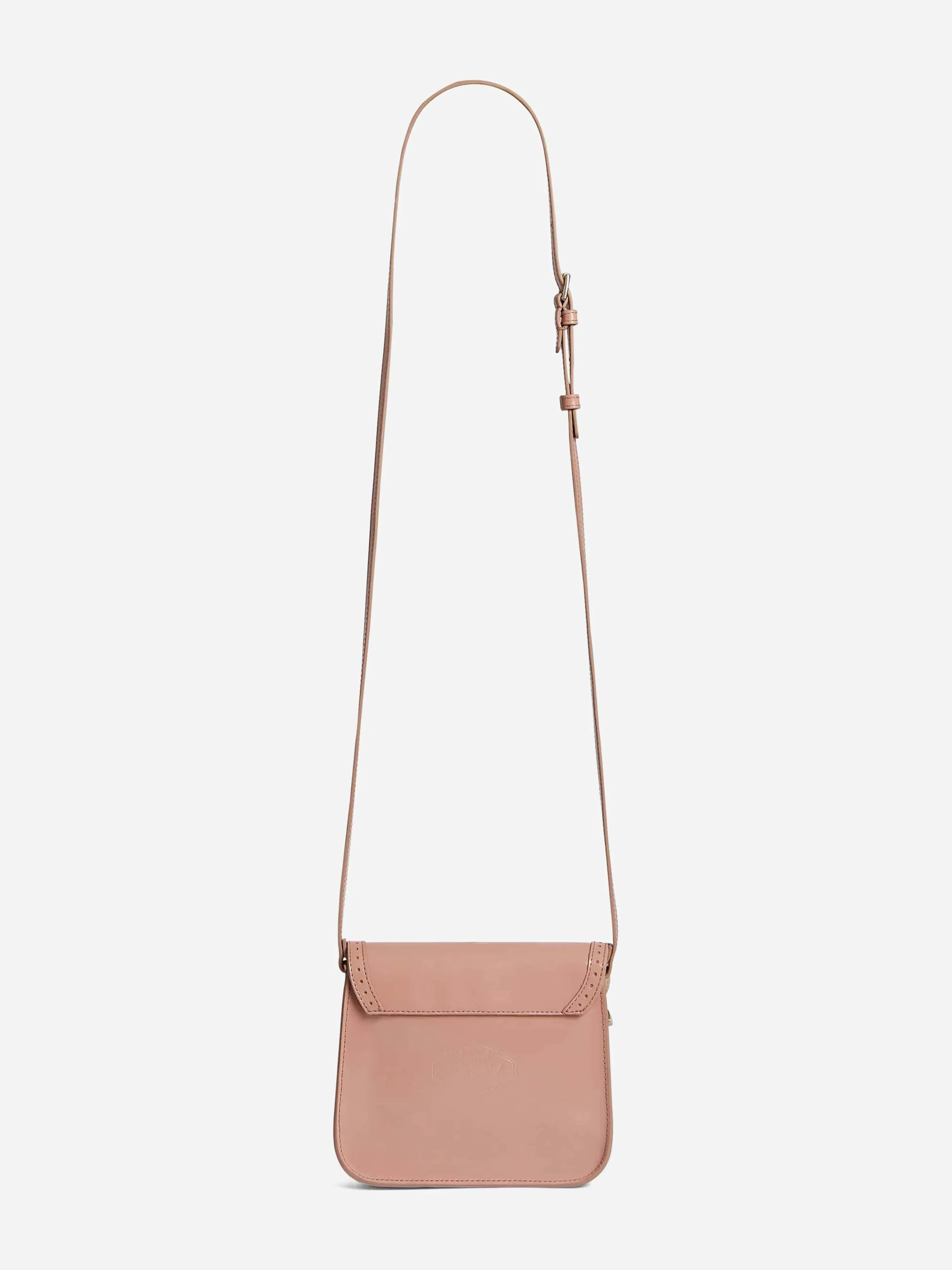 Bonpoint Girls Leather Tadam Crossbody Bag in Pink (16.5cm)
