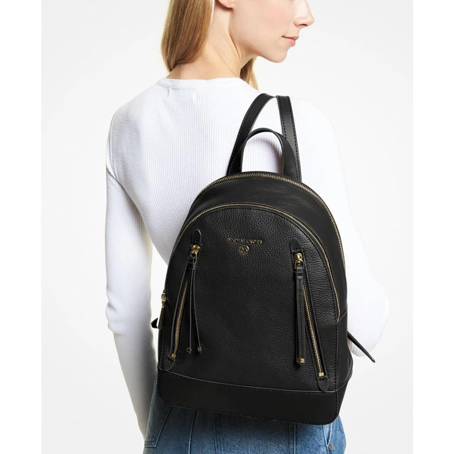 Brooklyn Leather Medium Backpack