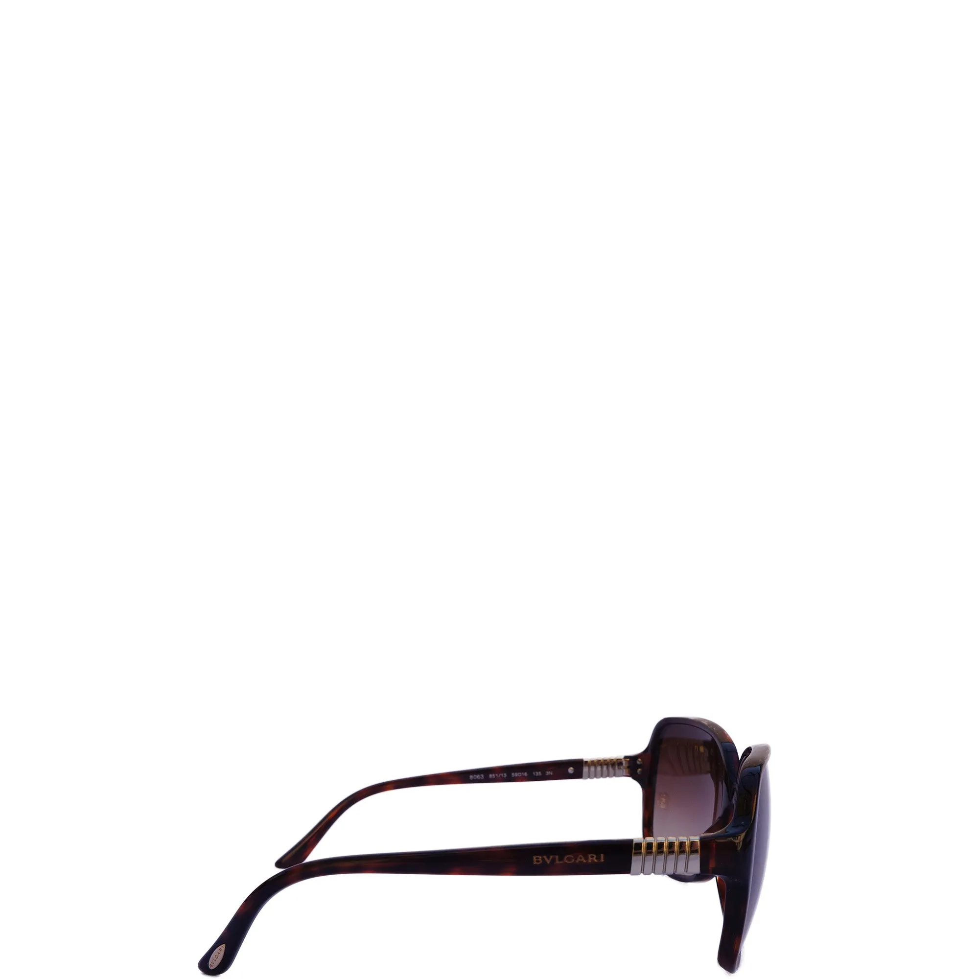 BVLGARI TORTOISESHELL OVERSIZED SUNGLASSES