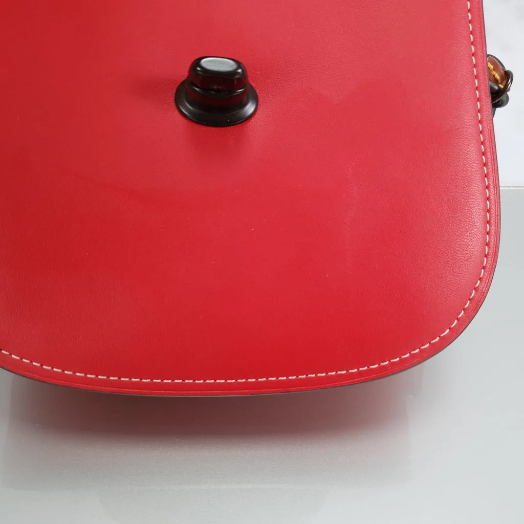 Coach 1941 Red Saddle 17 Bag with Sequin Emblem Coupe Rally Car - Limited Edition