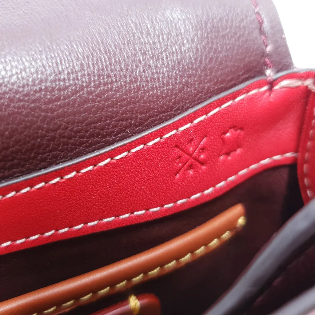 Coach 1941 Red Saddle 17 Bag with Sequin Emblem Coupe Rally Car - Limited Edition