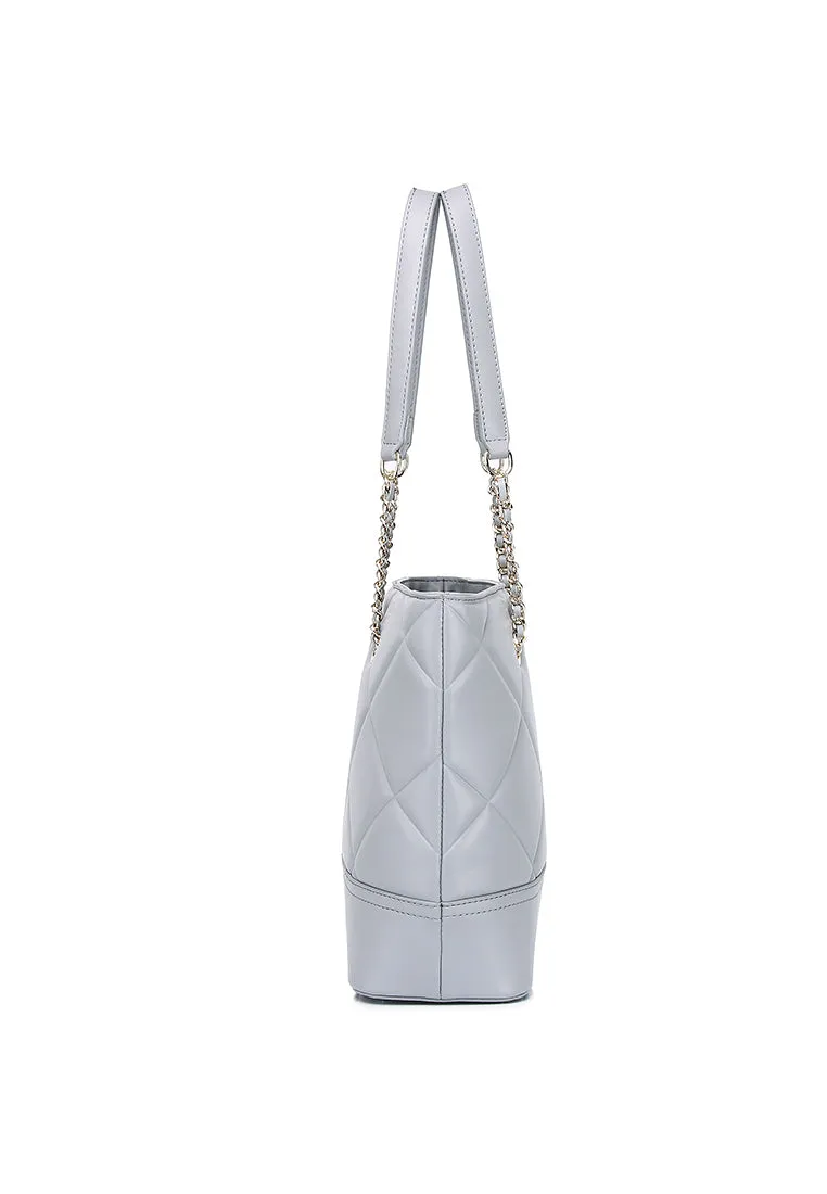 De Luna Quilted Totebag (Smoke)