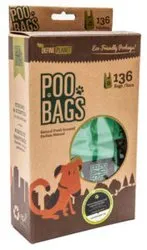 Define Planet Poo Bags T-Shirt Style Pack 136 Easy-Tie Handle Bags