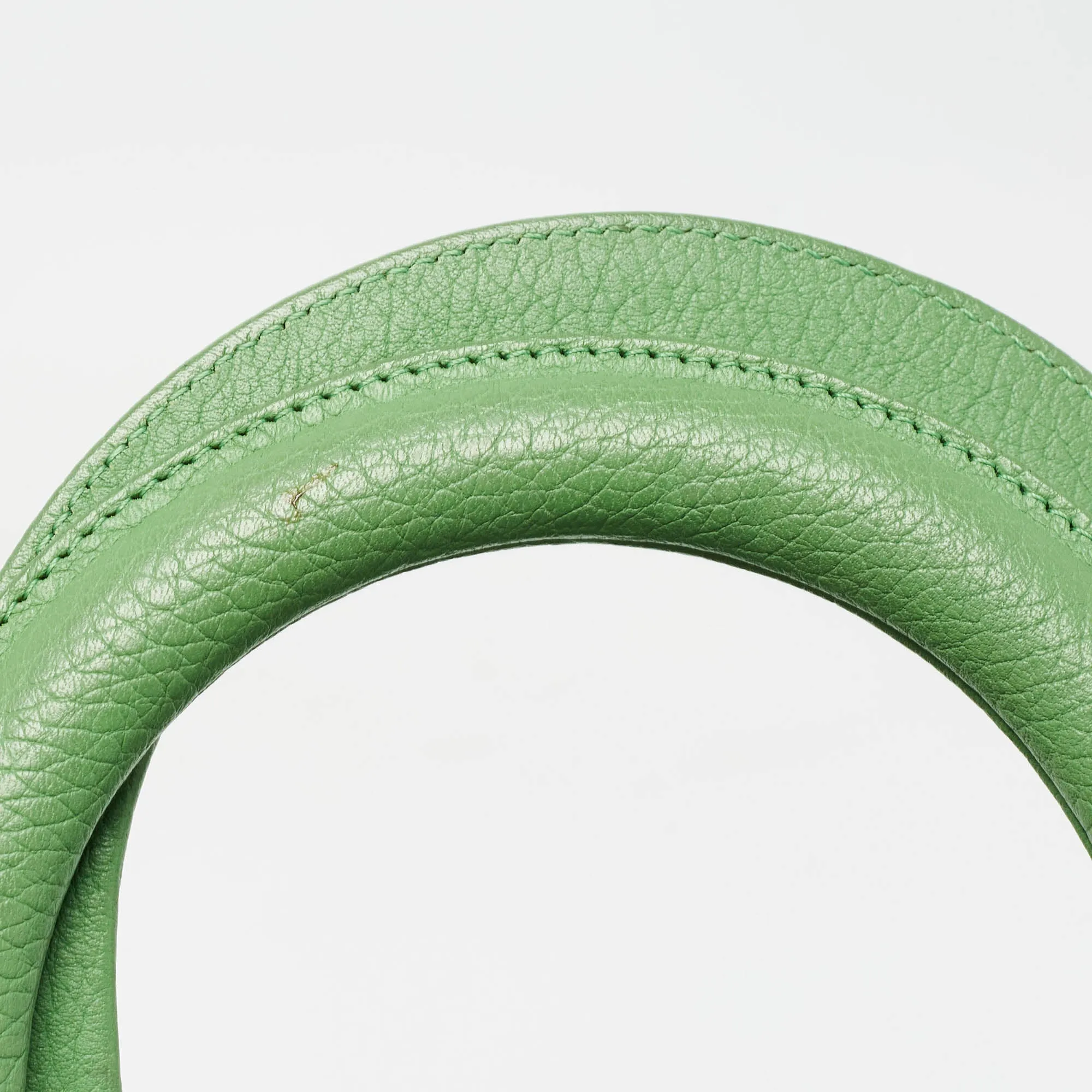 DIOR Green Leather Large issimo Shopper Tote