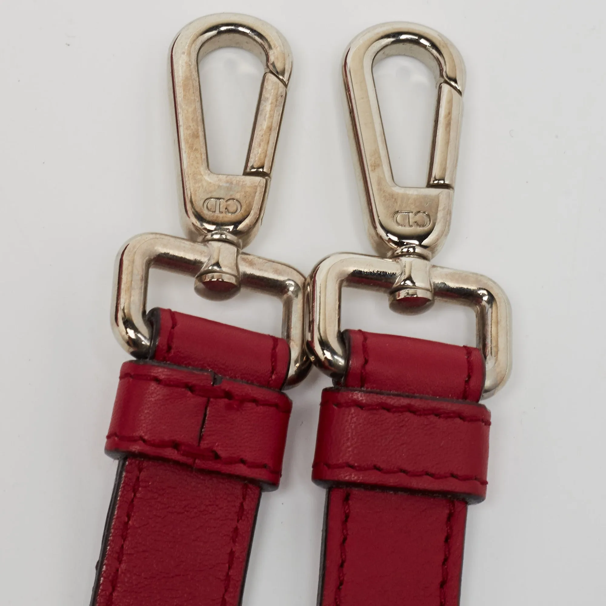 DIOR Red Leather Large issimo Shopper Tote