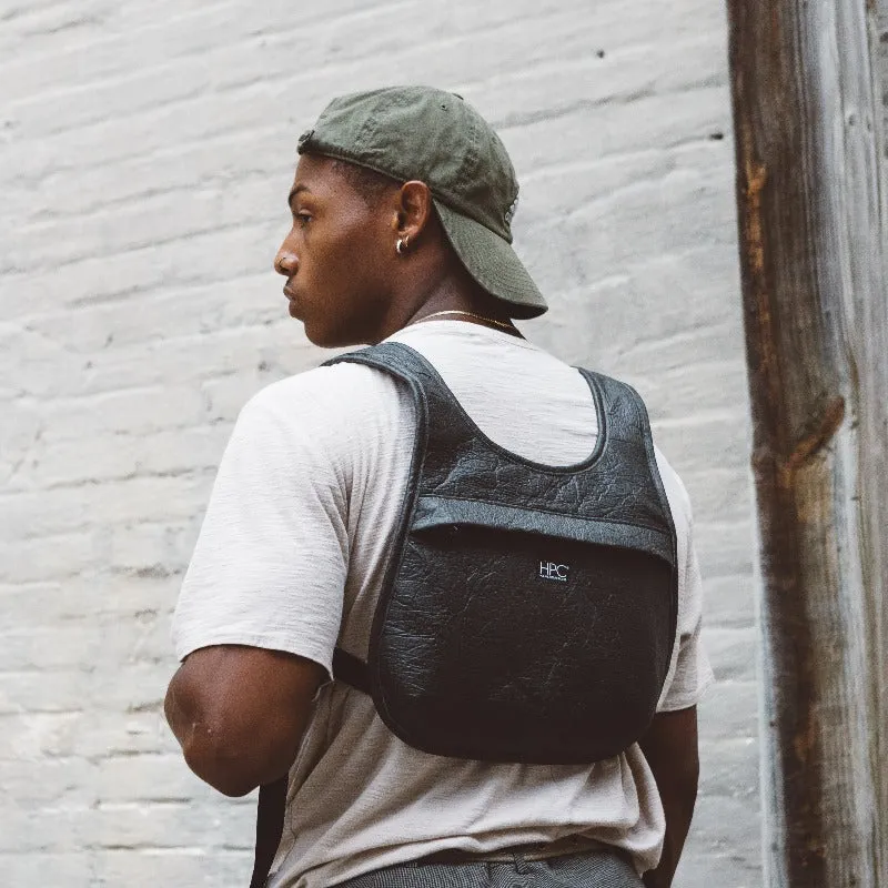 Earth Bag Slim, Gold Pinatex (Upcycled Billboard Bags)