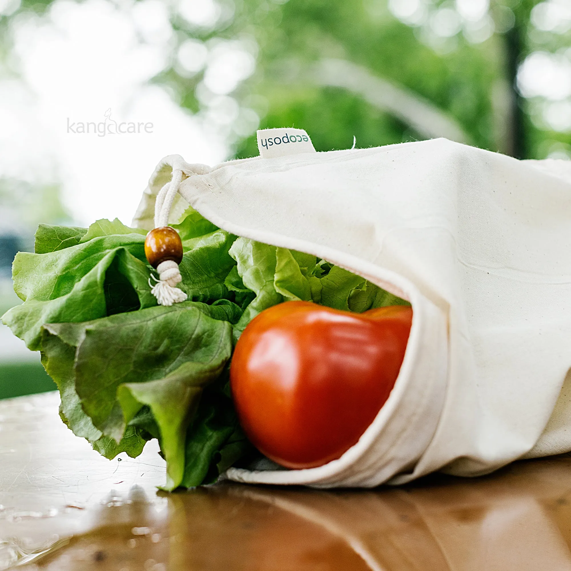 Ecoposh Cotton Muslin Grain Bag :: Natural (3pk)