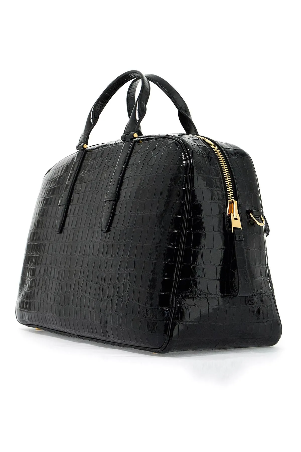embossed crocodile leather buckley d