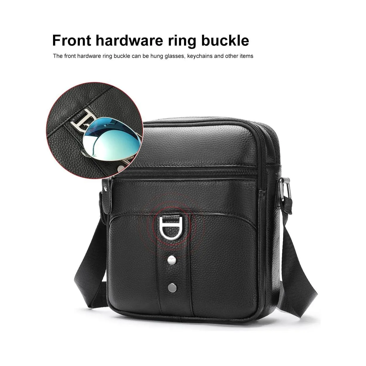 Exotic Elegance Cowhide Shoulder Messenger Bag