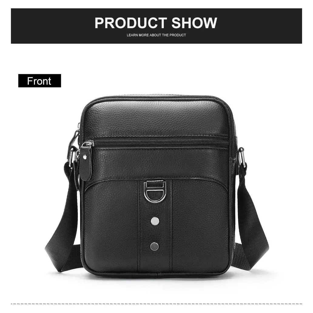 Exotic Elegance Cowhide Shoulder Messenger Bag