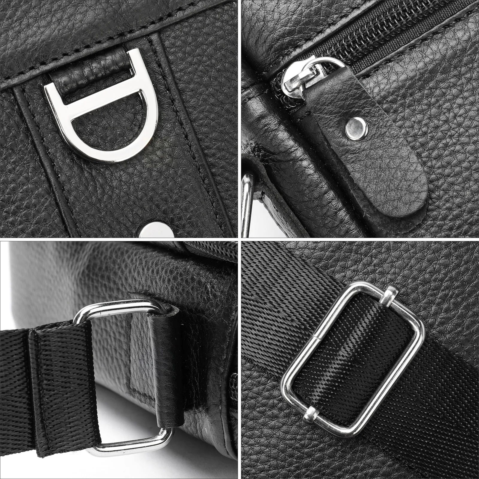 Exotic Elegance Cowhide Shoulder Messenger Bag