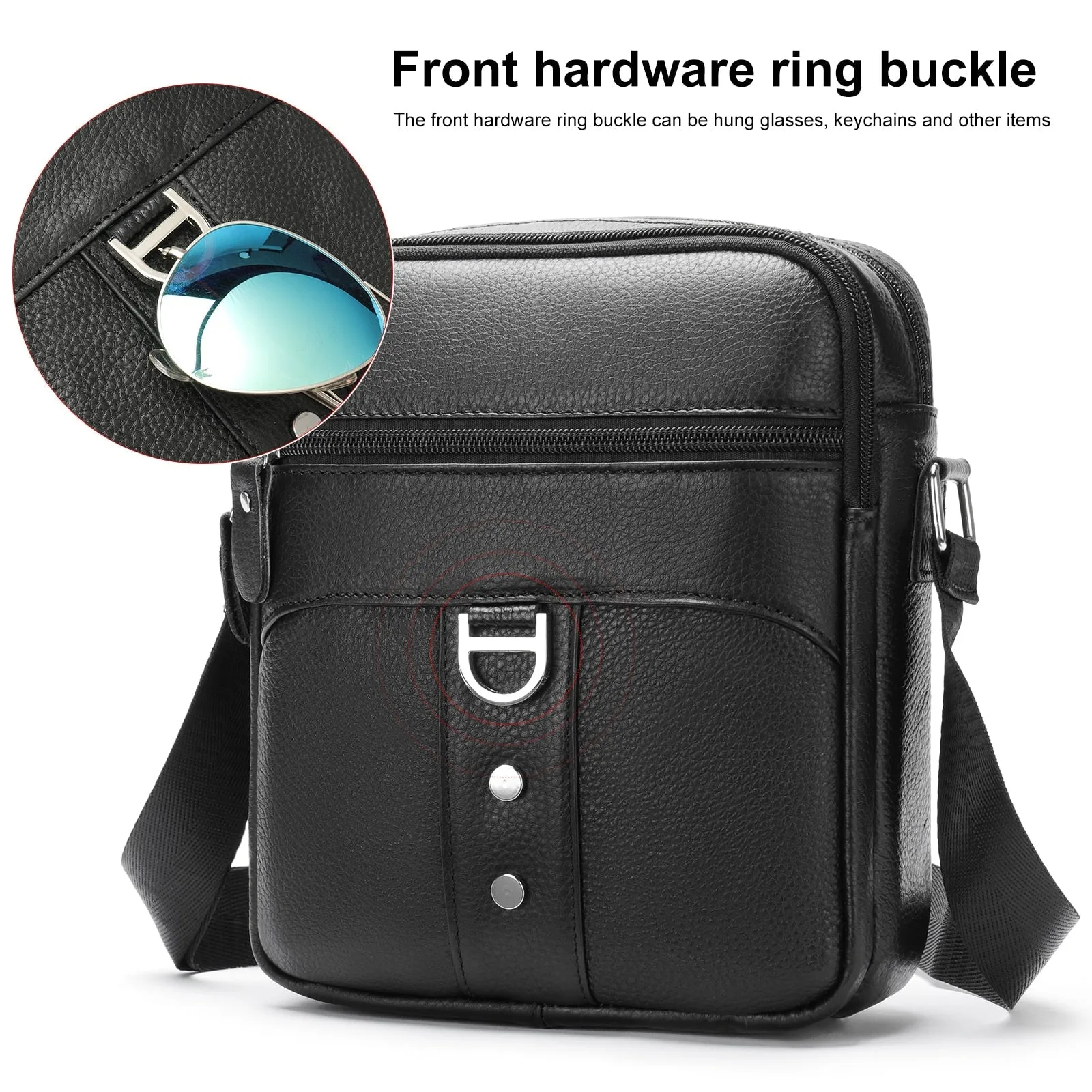 Exotic Elegance Cowhide Shoulder Messenger Bag
