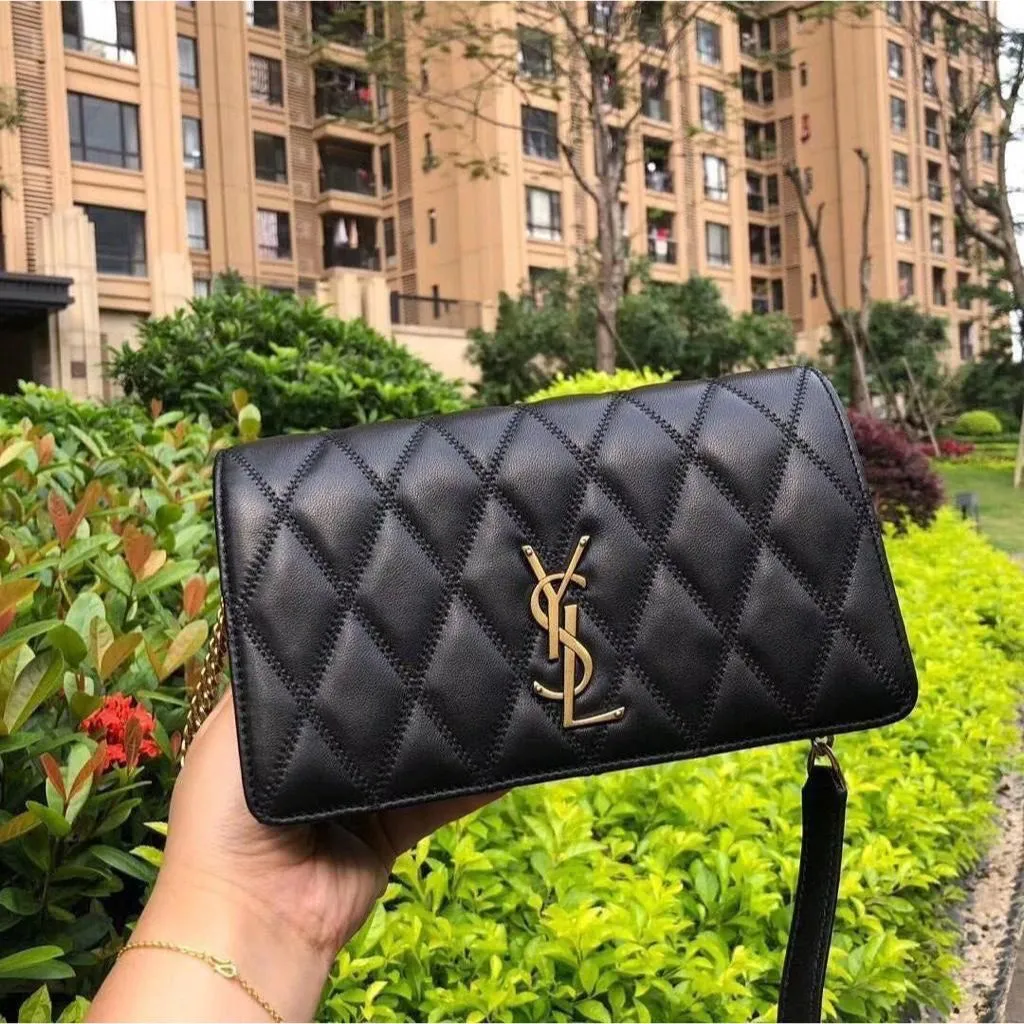 Flap Double Partition Leather Shoulder Slingbag  For Women