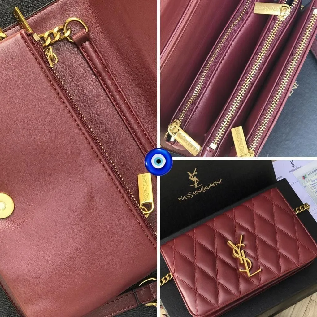 Flap Double Partition Leather Shoulder Slingbag  For Women