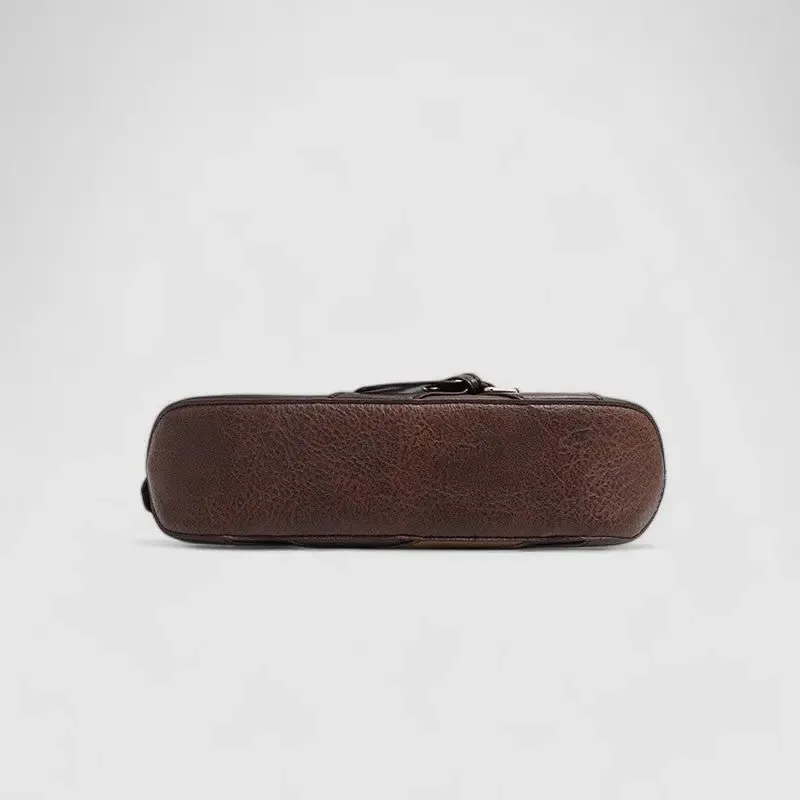 Frances | Edgy Black Buckle Shoulder Bag