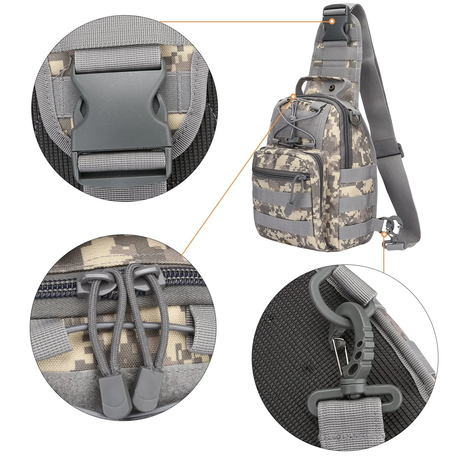 G4Free Outdoor Tactical Backpack,Military Sport Pack Shoulder Backpack Camouflage
