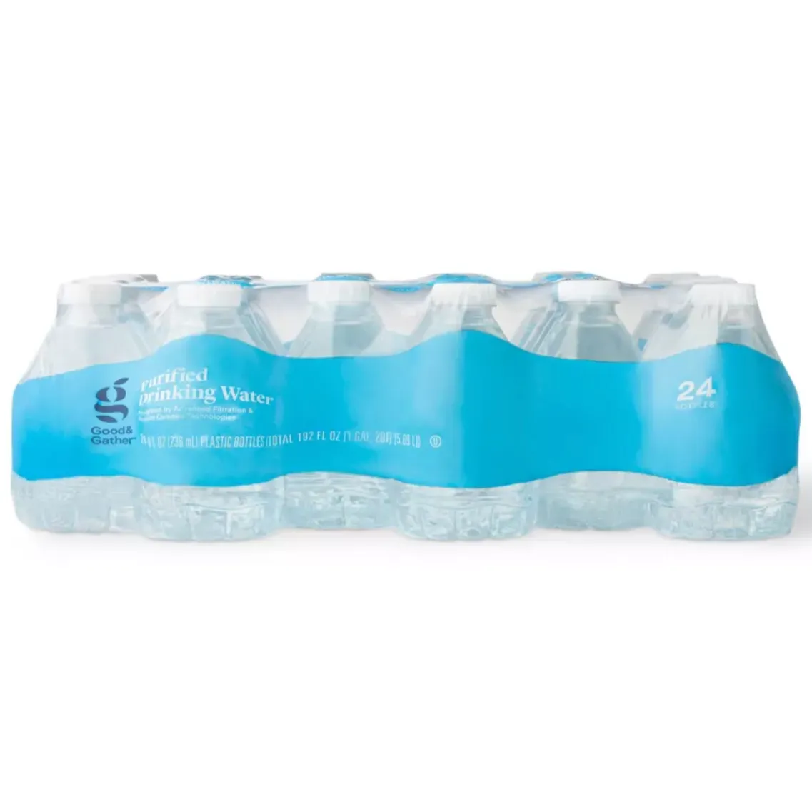 Good & Gather™ Purified Drinking Water, 8 fl oz Bottles, 24 Count