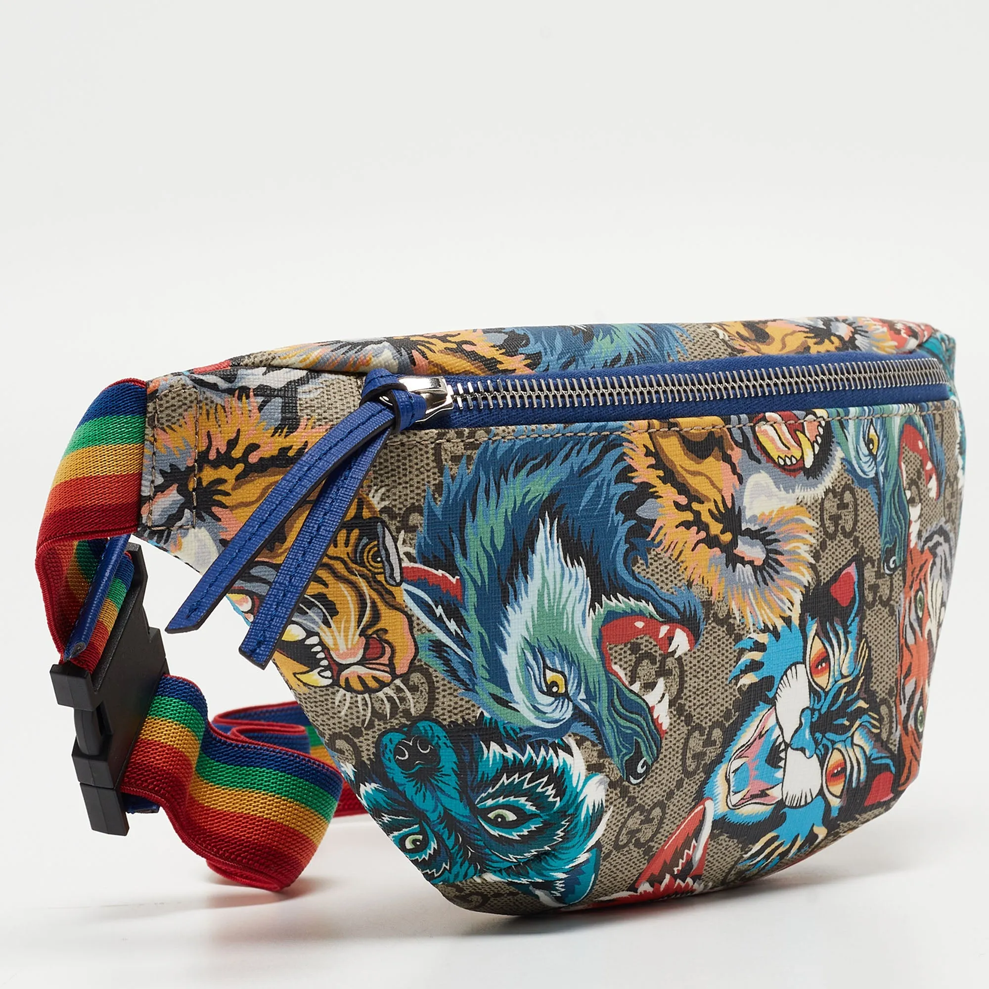Gucci Multicolor Printed Gg Supreme Canvas Belt Bag
