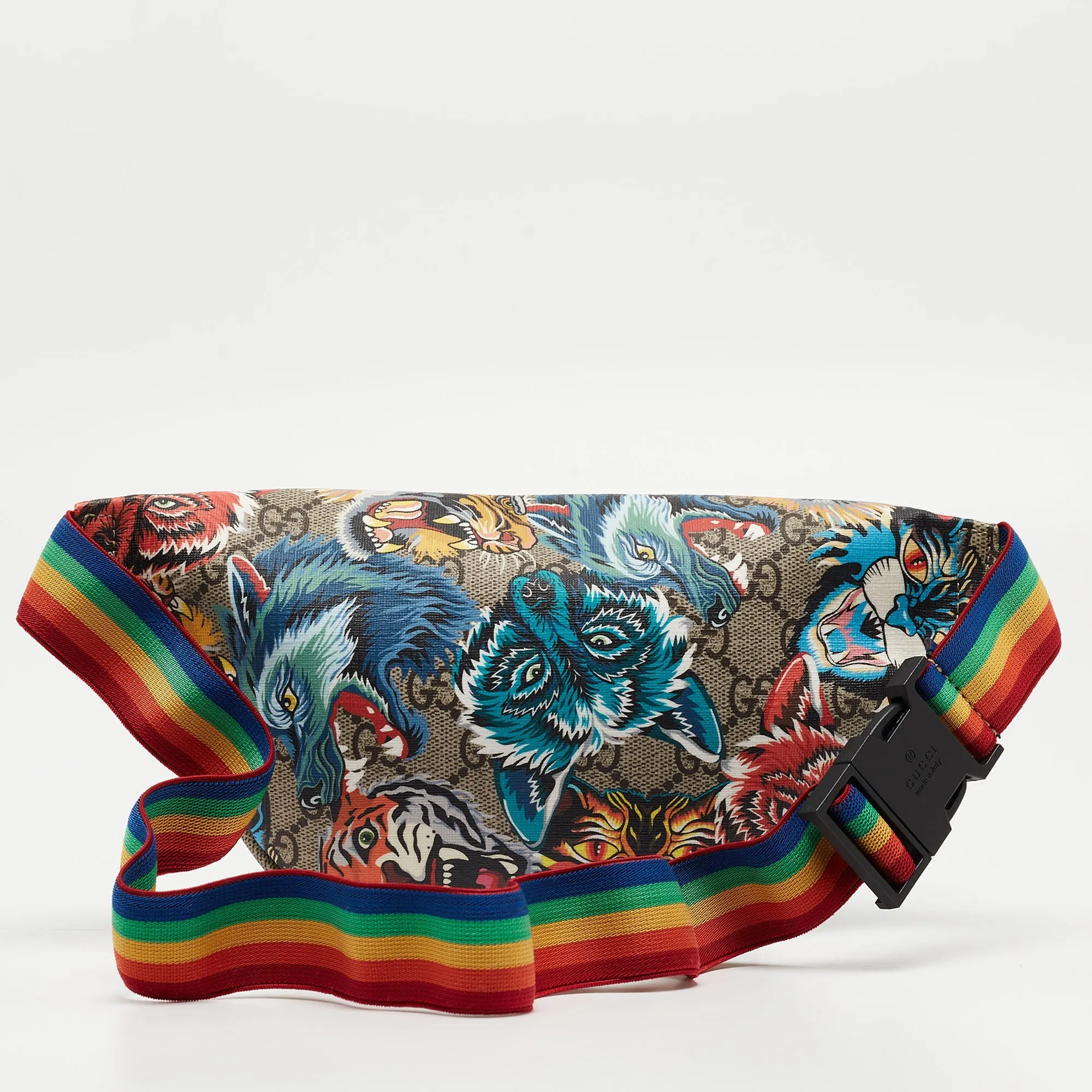 Gucci Multicolor Printed Gg Supreme Canvas Belt Bag