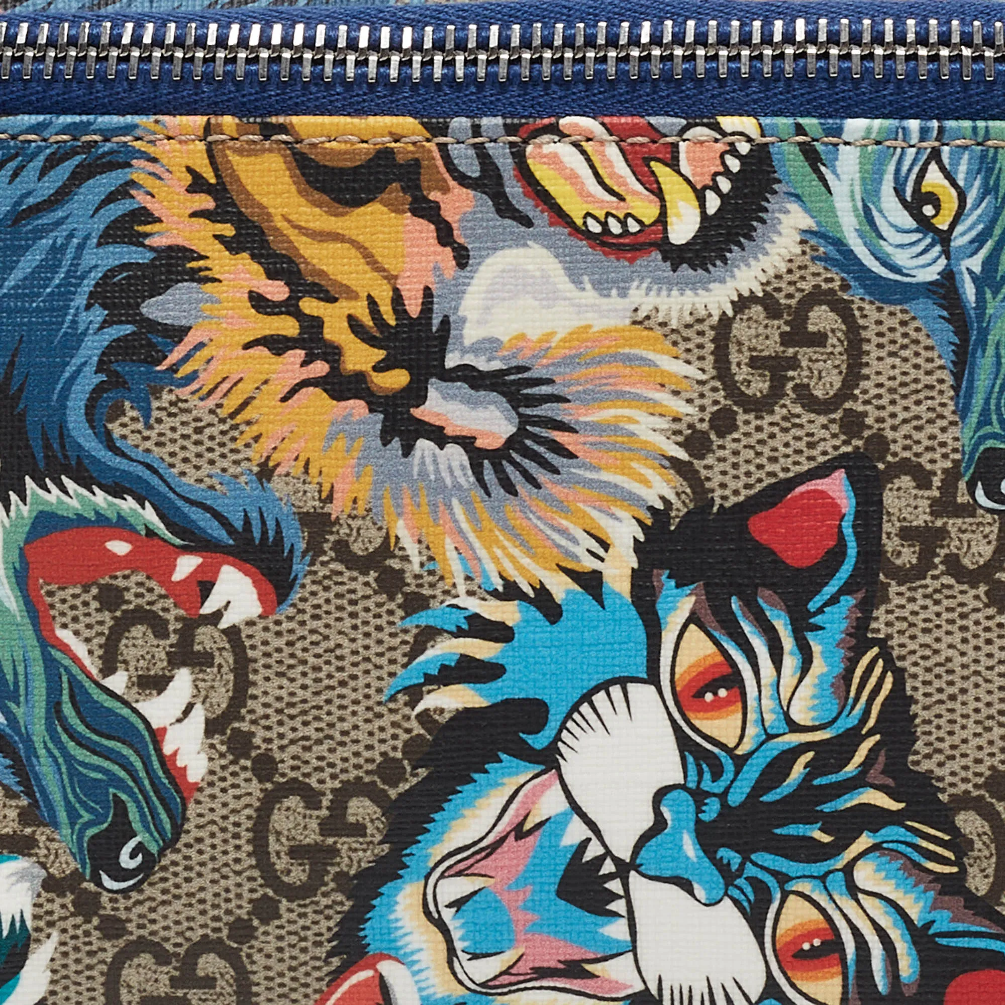 Gucci Multicolor Printed Gg Supreme Canvas Belt Bag