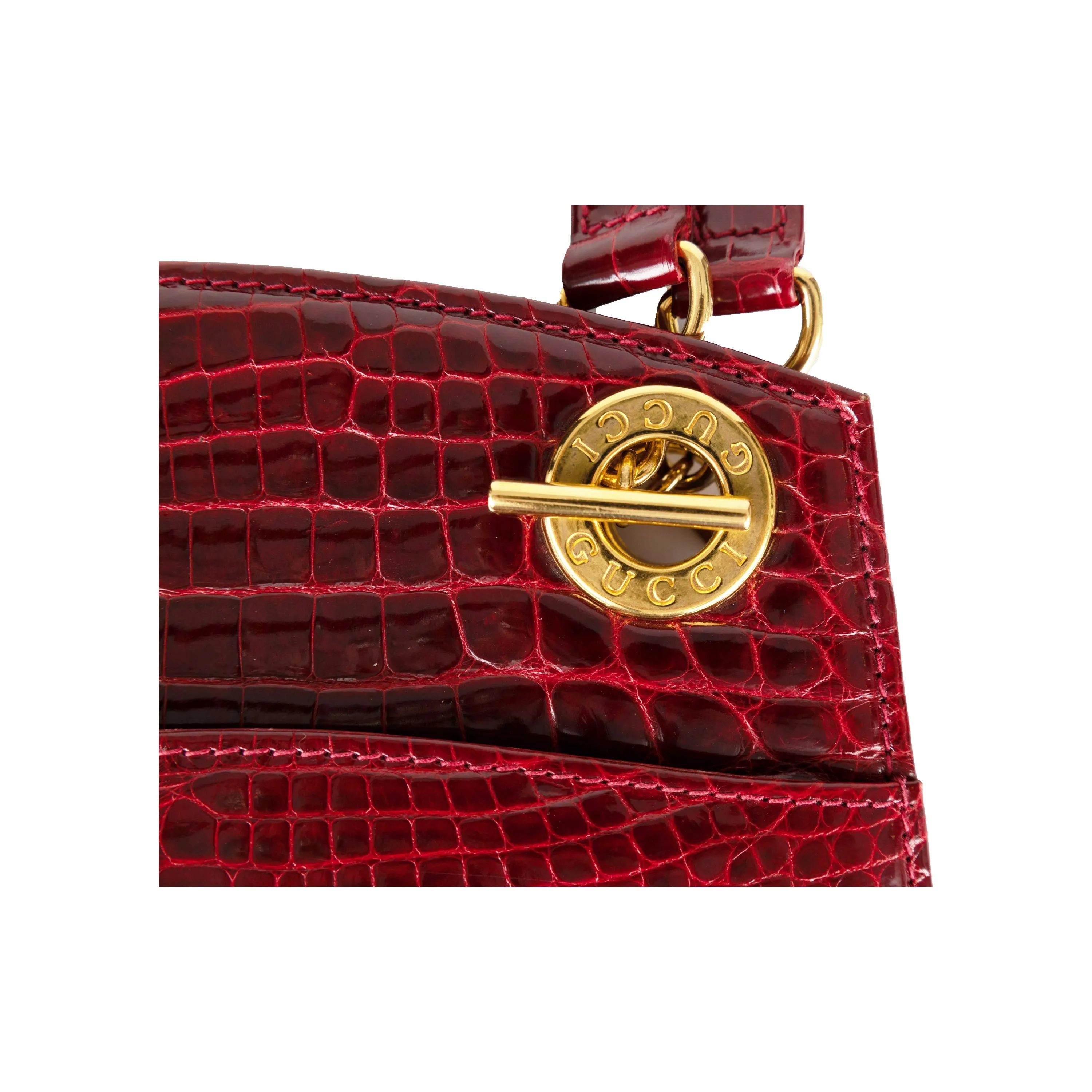 Gucci Vintage Exotic Leather Crossbody Bag - '80s