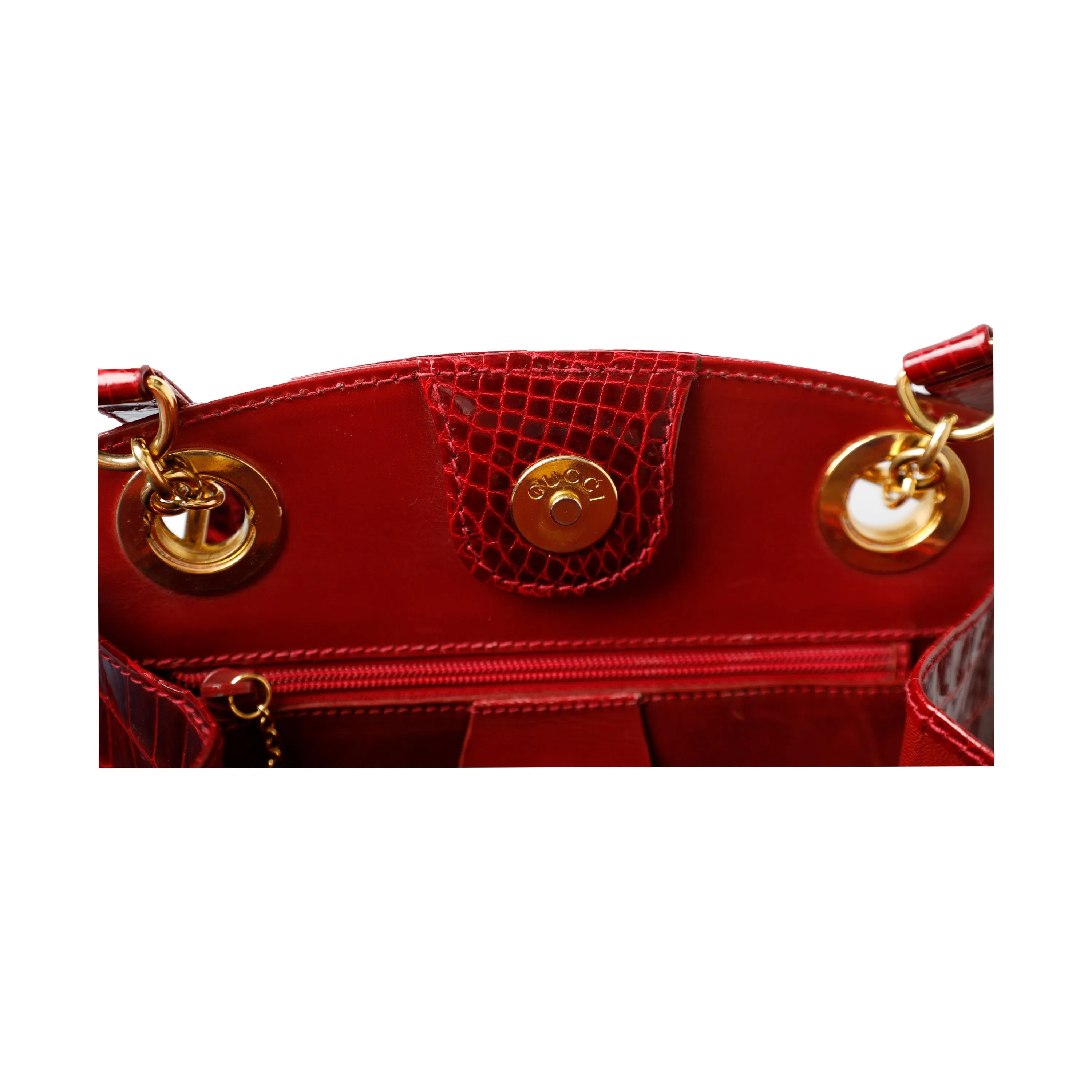 Gucci Vintage Exotic Leather Crossbody Bag - '80s