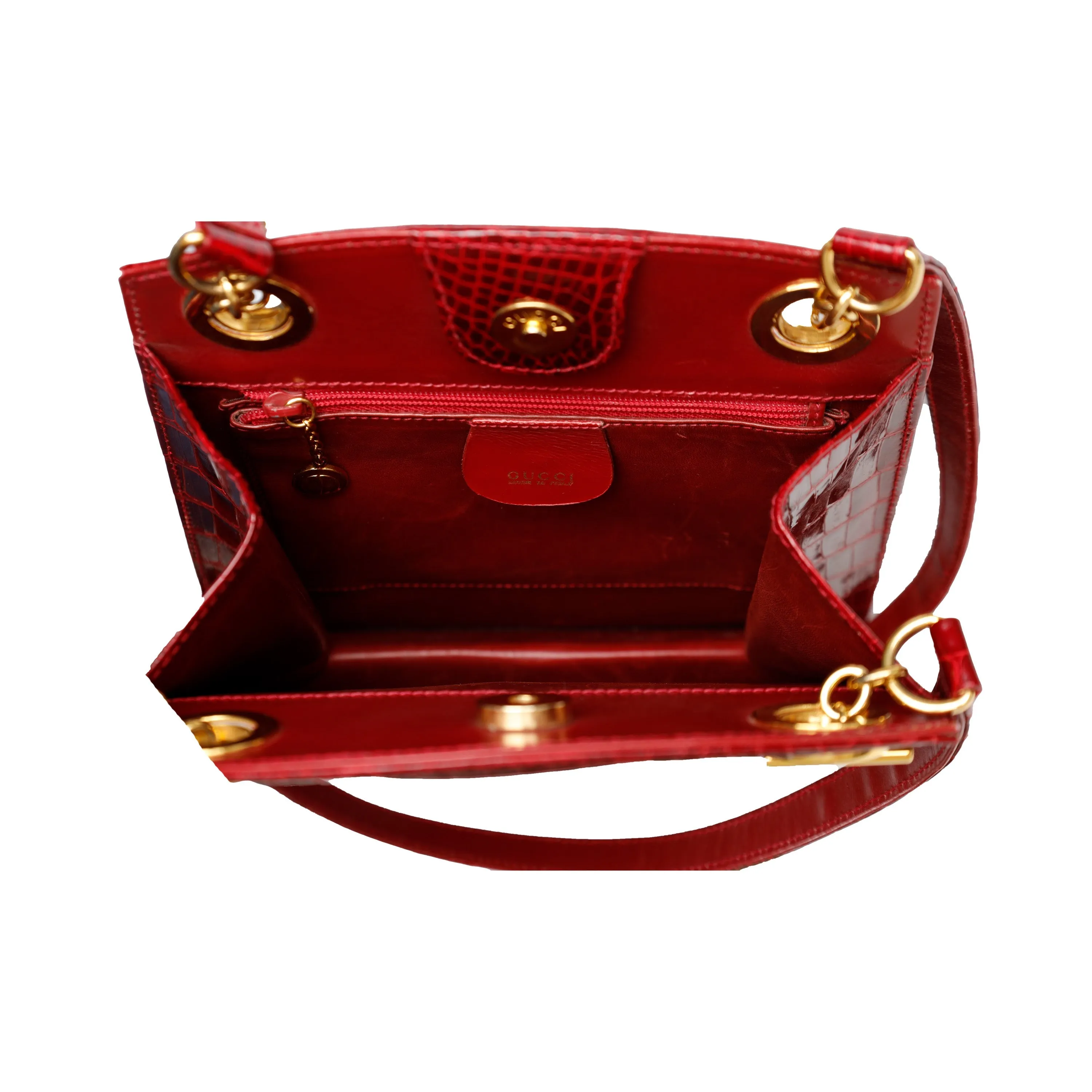 Gucci Vintage Exotic Leather Crossbody Bag - '80s