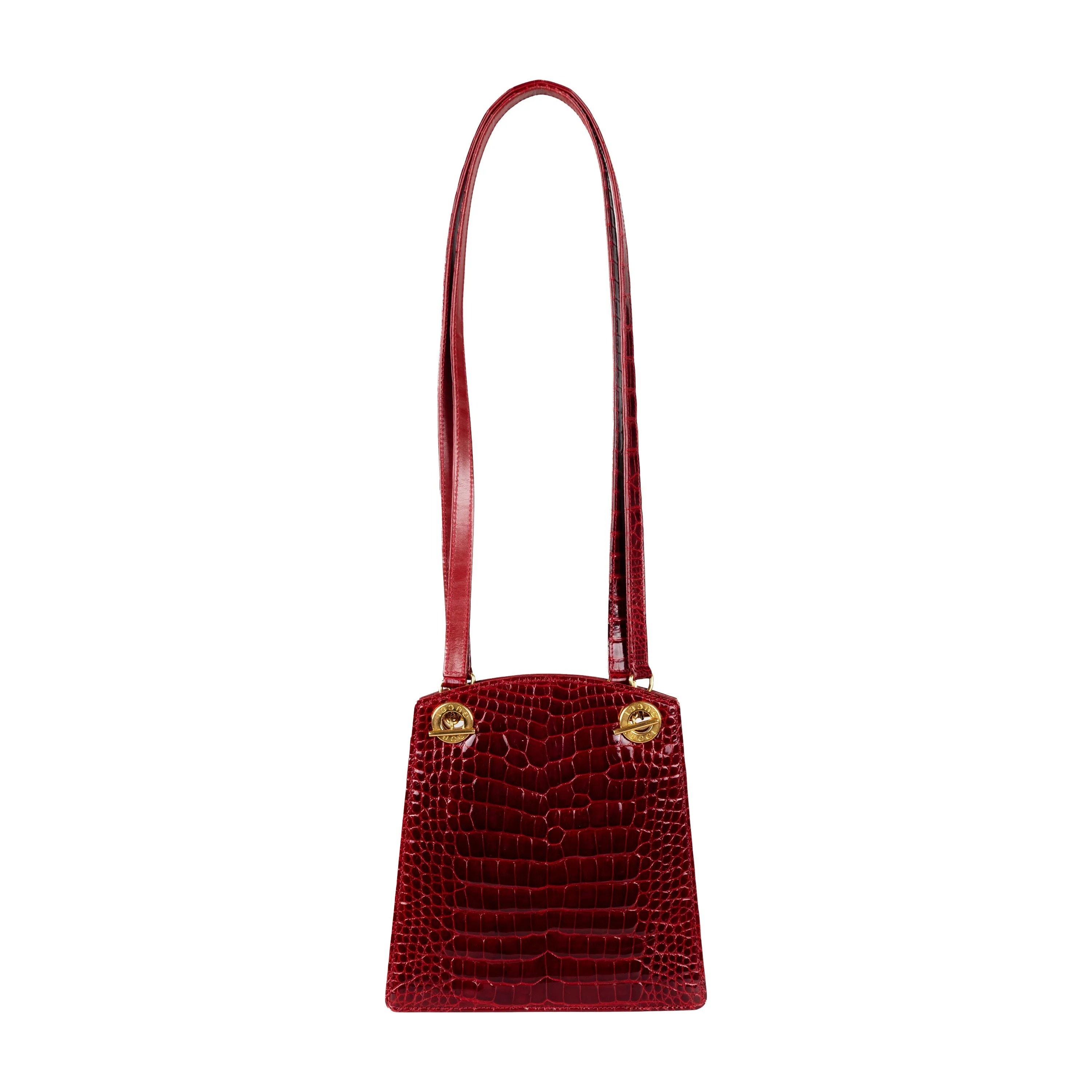Gucci Vintage Exotic Leather Crossbody Bag - '80s