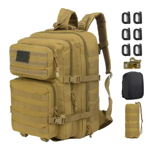 GZ XINXING 3 day Assault Pack Military Tactical Army Backpack Bug Out Bag Daypack (Tan)