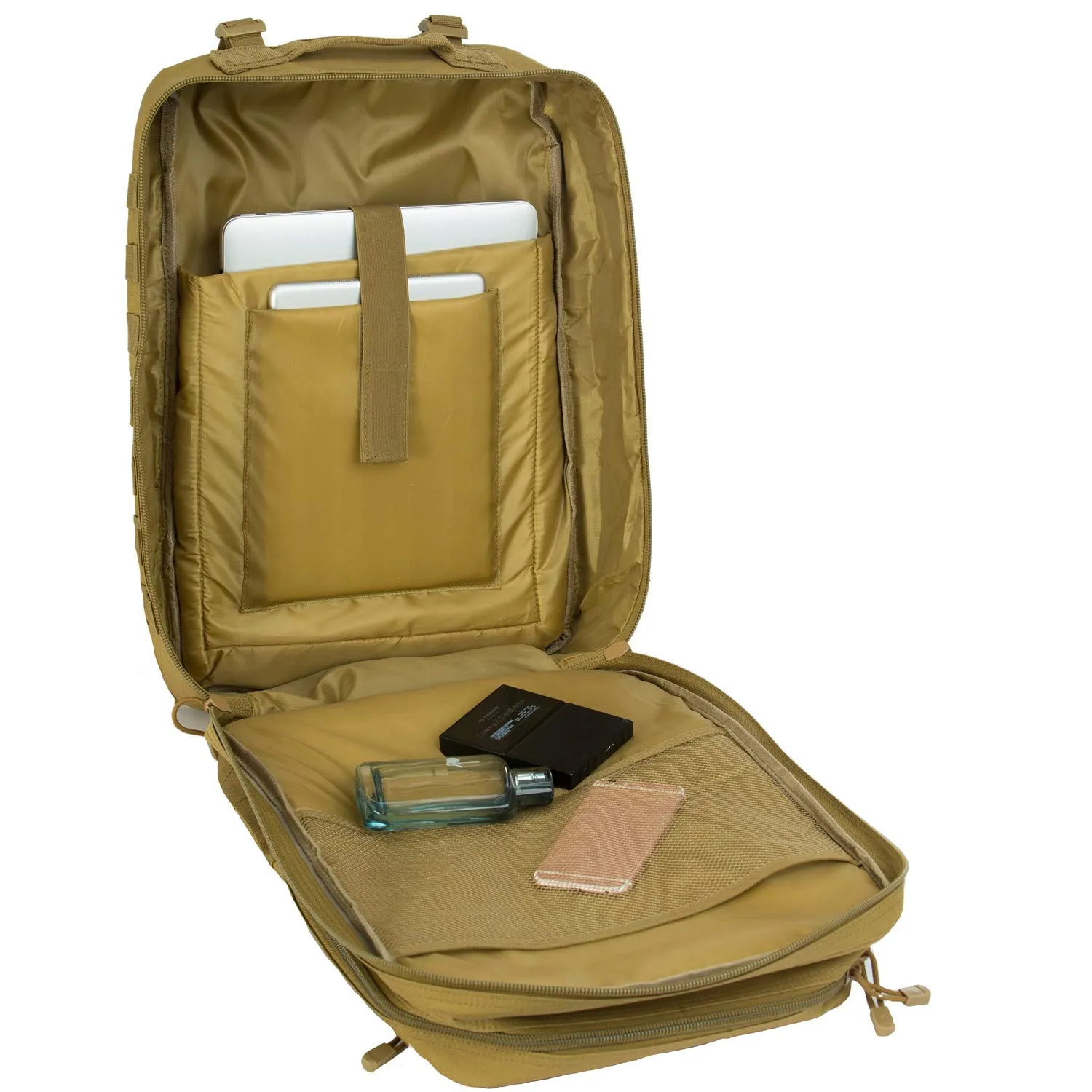 GZ XINXING 3 day Assault Pack Military Tactical Army Backpack Bug Out Bag Daypack (Tan)