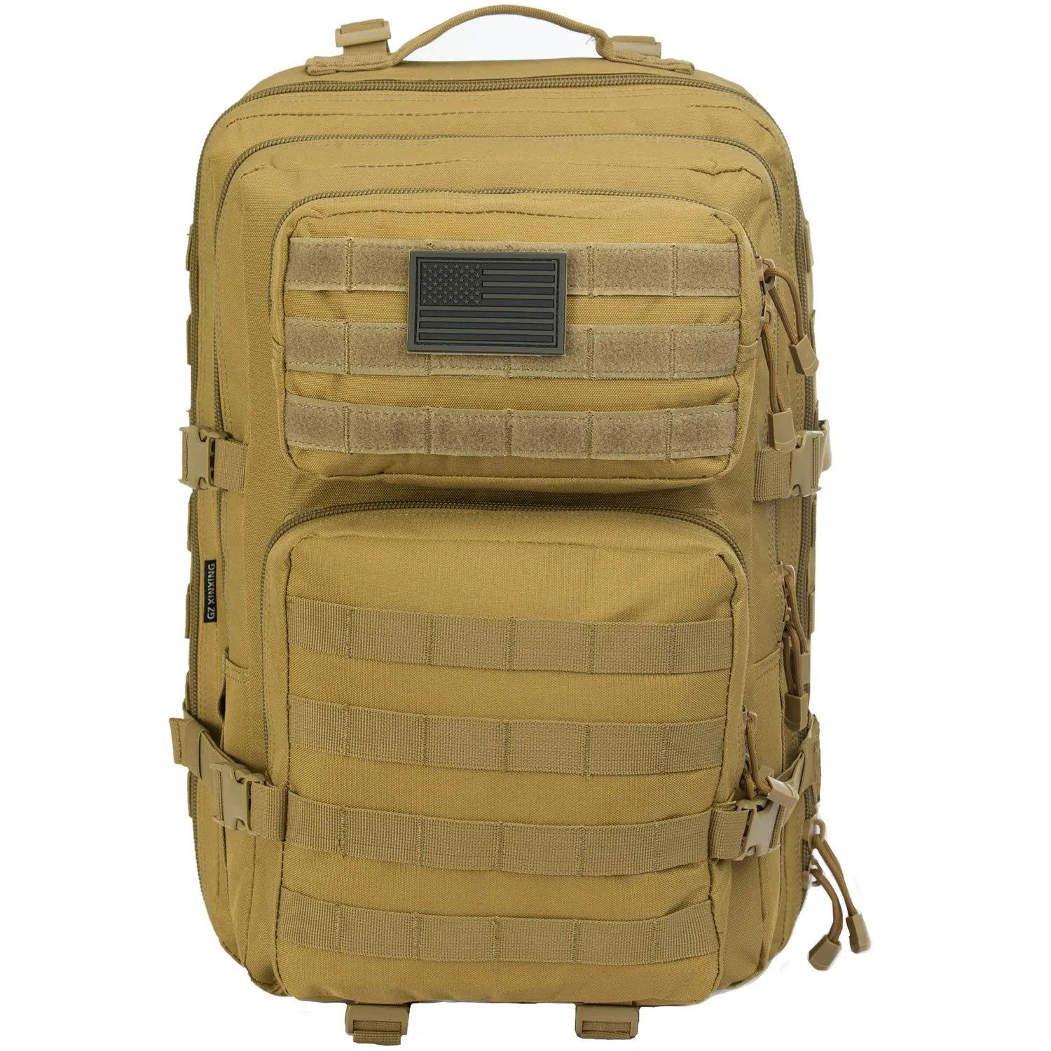 GZ XINXING 3 day Assault Pack Military Tactical Army Backpack Bug Out Bag Daypack (Tan)