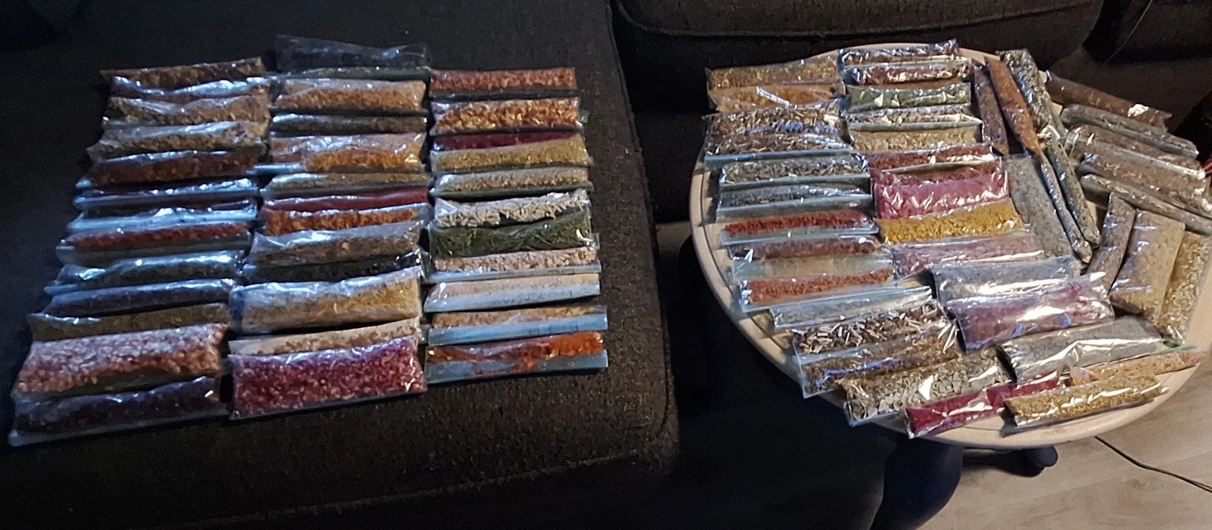 Handmade charm bags: premade
